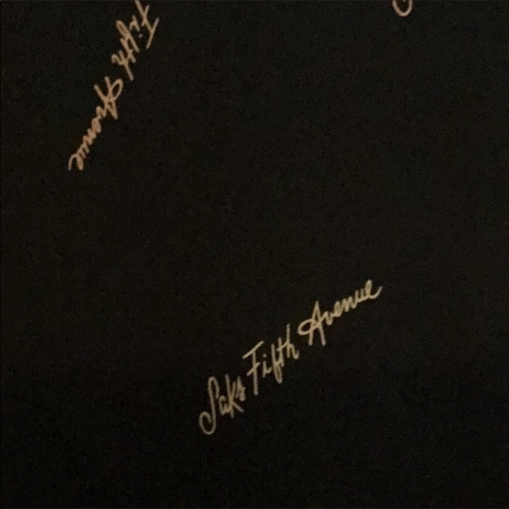 Saks Fifth Avenue Vintage Black Scarf